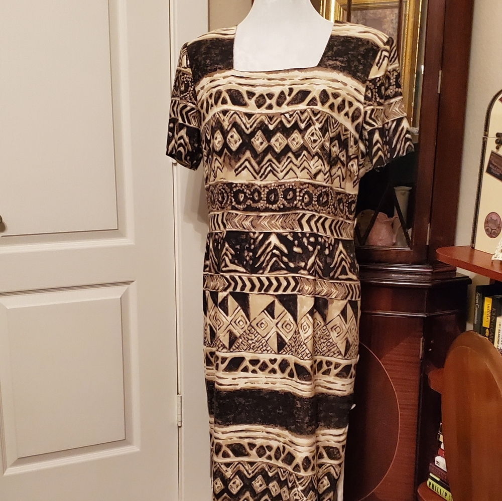 Lindsey Scott Dress Aztec design